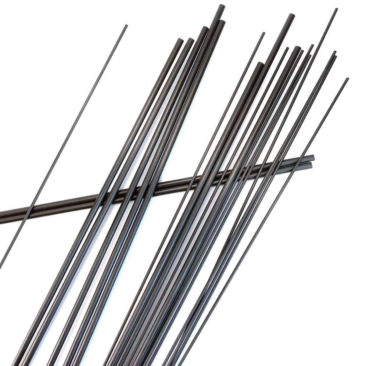 คาร์บอนไฟเบอร์รอบ Rod Dia 1 มม.2 มม.3 มม.4 มม.5 มม.6 มม.0.5M ความแข็งแรงสูงน้ําหนักเบา DIY คอมโพสิตอุปกรณ์เสริมสําหรับเครื่องบิน RC