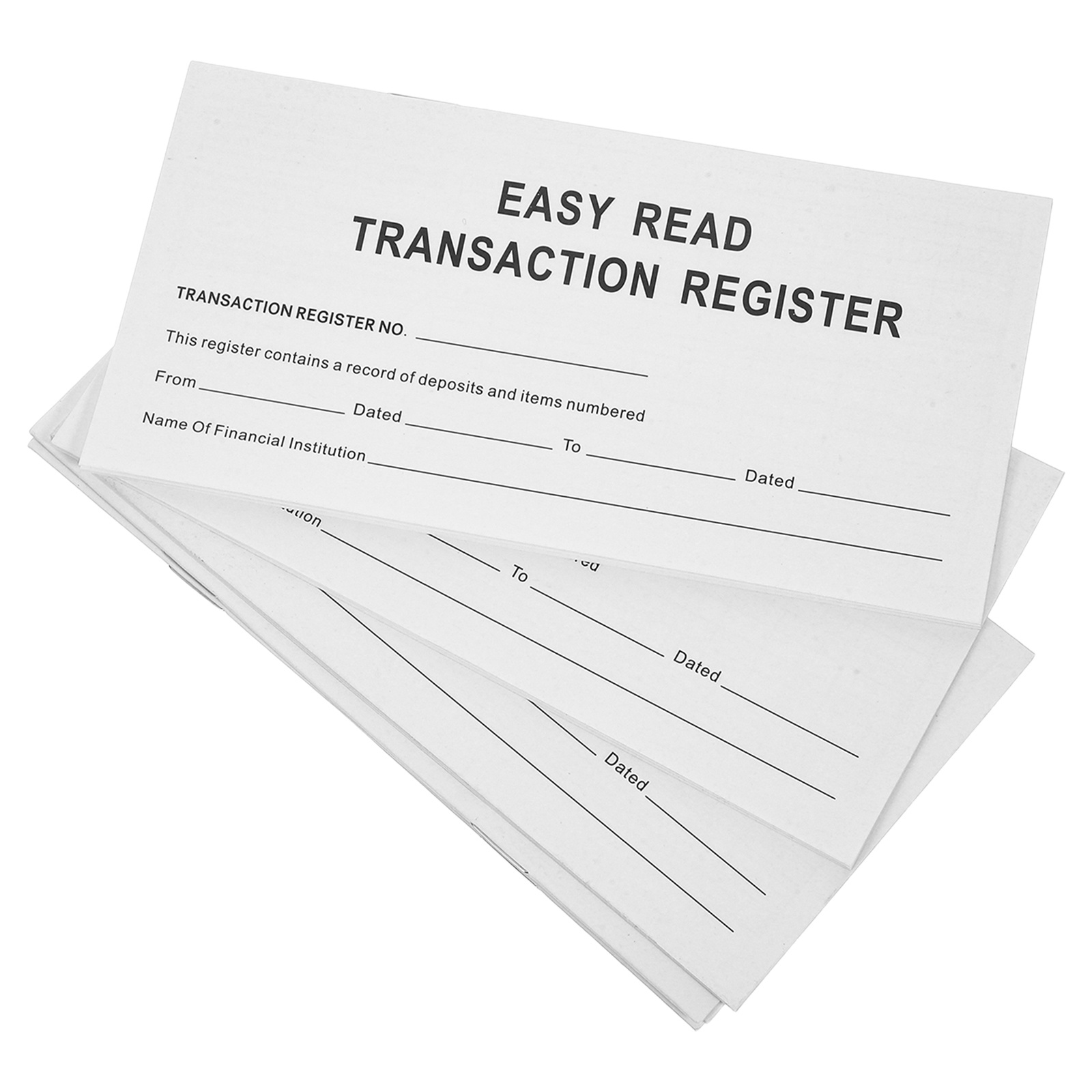 Finanzregister-Scheckheft, großer Aufdruck, tragbares Scheckmanagement-Tagebuch, Ausgaben-Tracker, Budgetierungs-Notizbuch