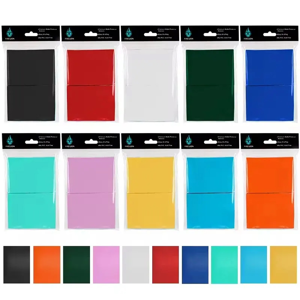 100 ピース/セット 66*91 ミリメートルペニーカラーマット刀トレーディングカードスリーブホルダー TCG カードプロテクター MTG 遊戯王カードスリーブ