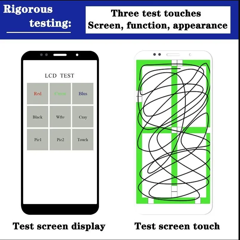ทดสอบ 100% สําหรับ Cubot KingKong 9 จอแสดงผล LCD Touch Screen Digitizer ASSEMBLY สําหรับ Cubot KingKong 9 LCD เปลี่ยนชิ้นส่วน