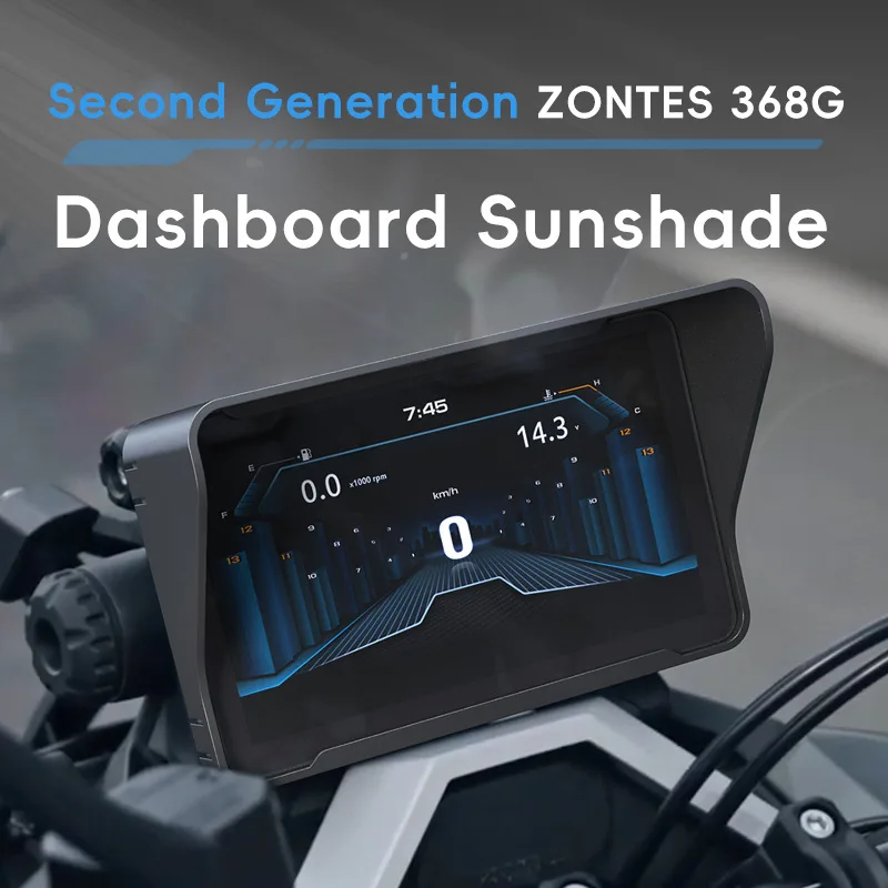 Capa de viseira à prova de sol para zontes 368g g368 368 2024, acessórios para motocicleta, tela de instrumento, guarda, painel de proteção