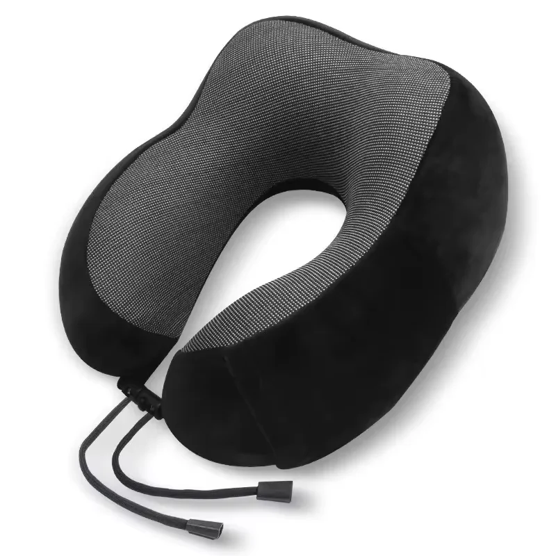 Almohadas de espuma viscoelástica en forma de U para el cuello, almohada de viaje suave, almohada de masaje para el cuello, almohada de avión para dormir, ropa de cama para el cuidado de la salud Cervical