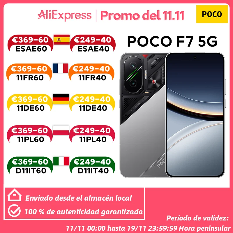 【Estreno mondiale】POCO F7 5G Versione globale Snapdragon ®   8s Gen 4 NFC 6.83 Display AMOLED 1.5K Fotocamera 50MP OIS 6500mAh Smartphone