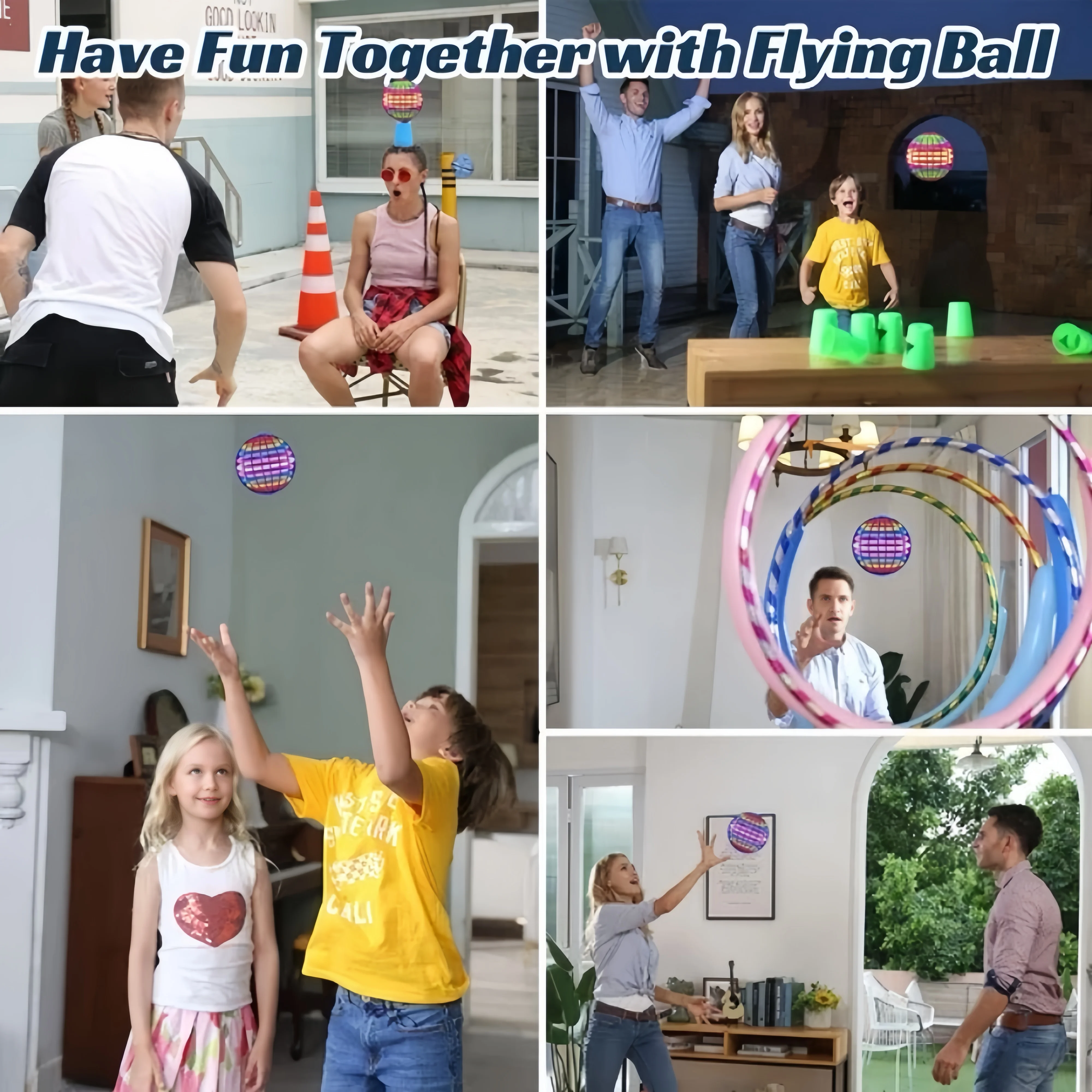 Bola voadora giratória boomerang flyorb magia com luzes led drone pairar fly bola liberação de estresse brinquedos fidget crianças presentes de natal