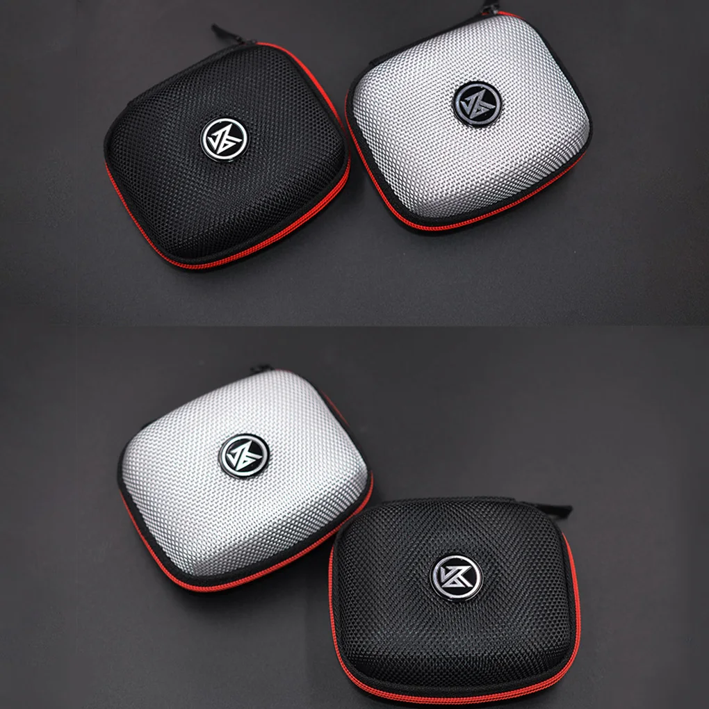 KZ-funda para auriculares, estuche cuadrado portátil de compresión para auriculares, estuche de almacenamiento EVA con cremallera y organizador de logotipo