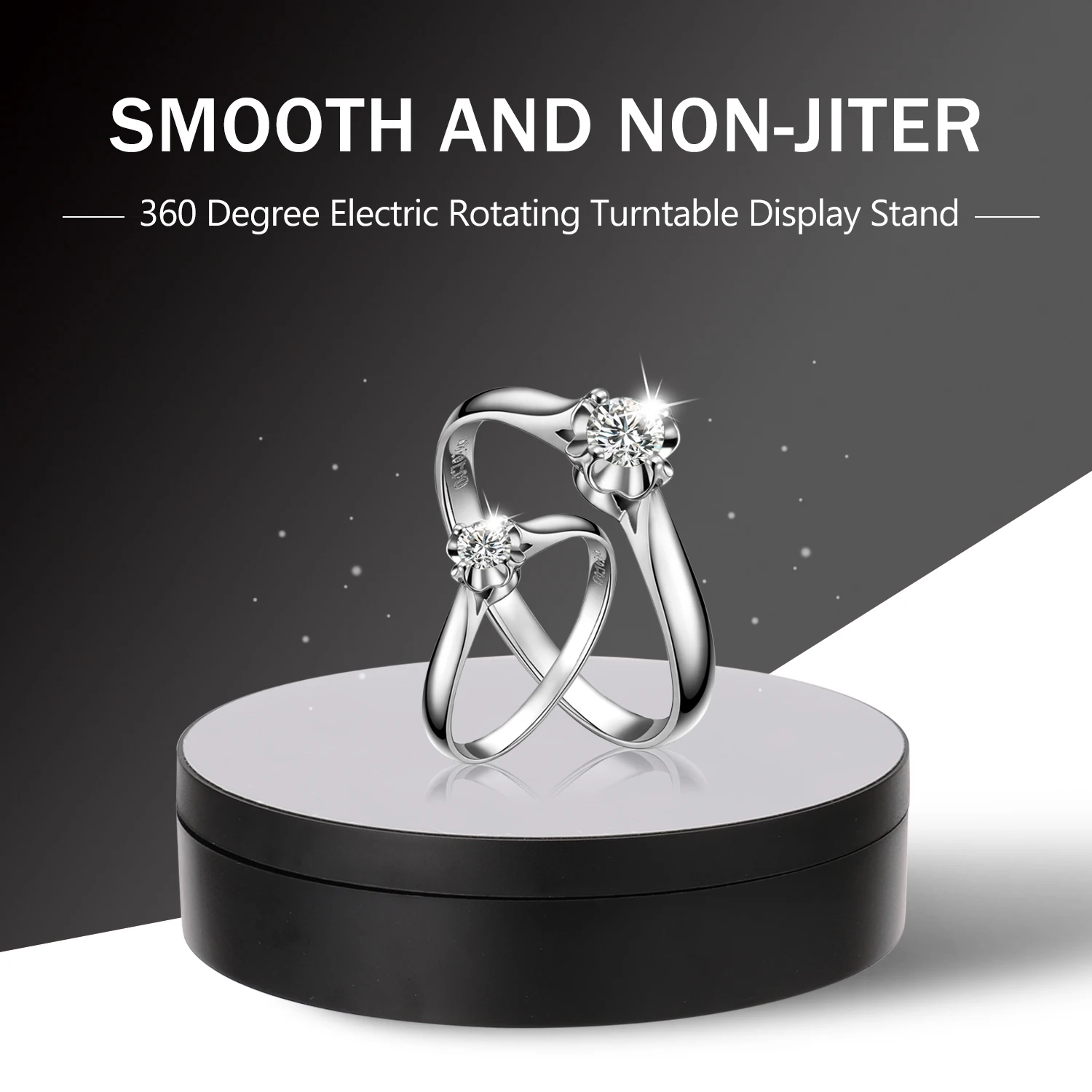 Max Load 4KG Multifunctional Rotating Display Stands Electric Turntable 360° Rotation Noiseless Rotating Table Jewelry Stand