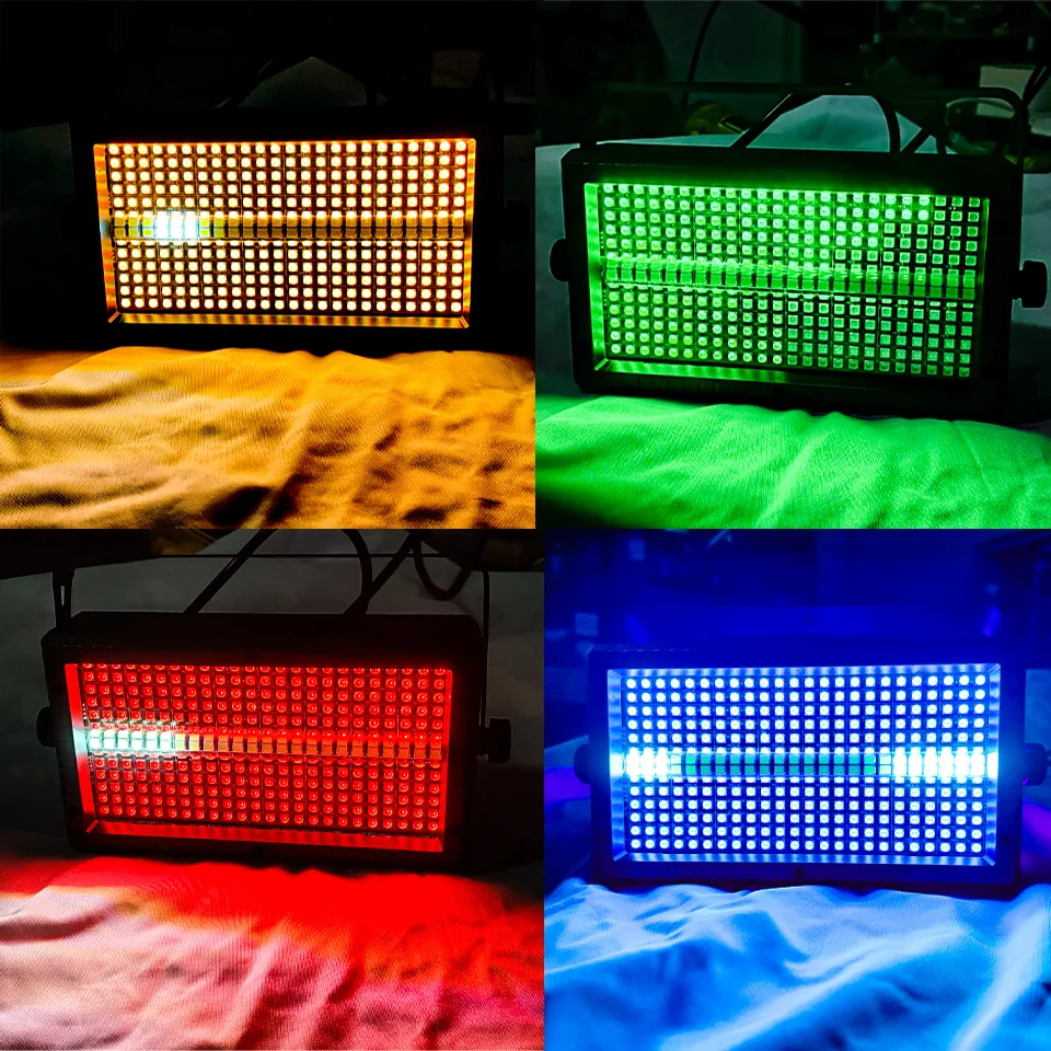 GOTSTAGE 60W Mni LED Strobe Remote 48 White 288 color LEDs 3in1 48Partition DMX Super Bright Dj Strobe Stage Lighting Effects
