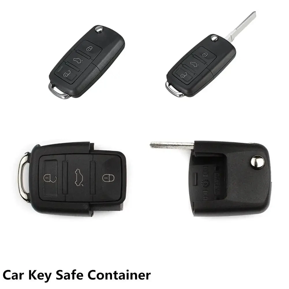 Creative Hidden Secret Compartment Stash Safe Dummy Car Key Box Diversion Discreet Decoy Car Key Fob to Hide and Store Money