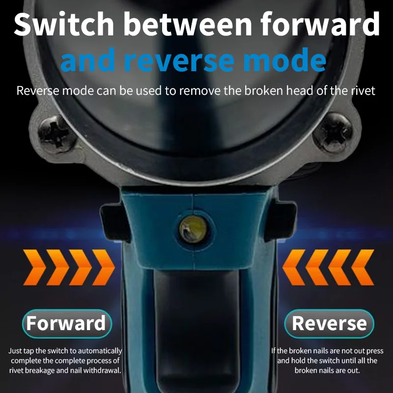 Makita Brushless Electric Rivet Gun LED Cordless Multifunctional Rivet Nut Gun Automatic Riveting Tool For Makita 18V Battery