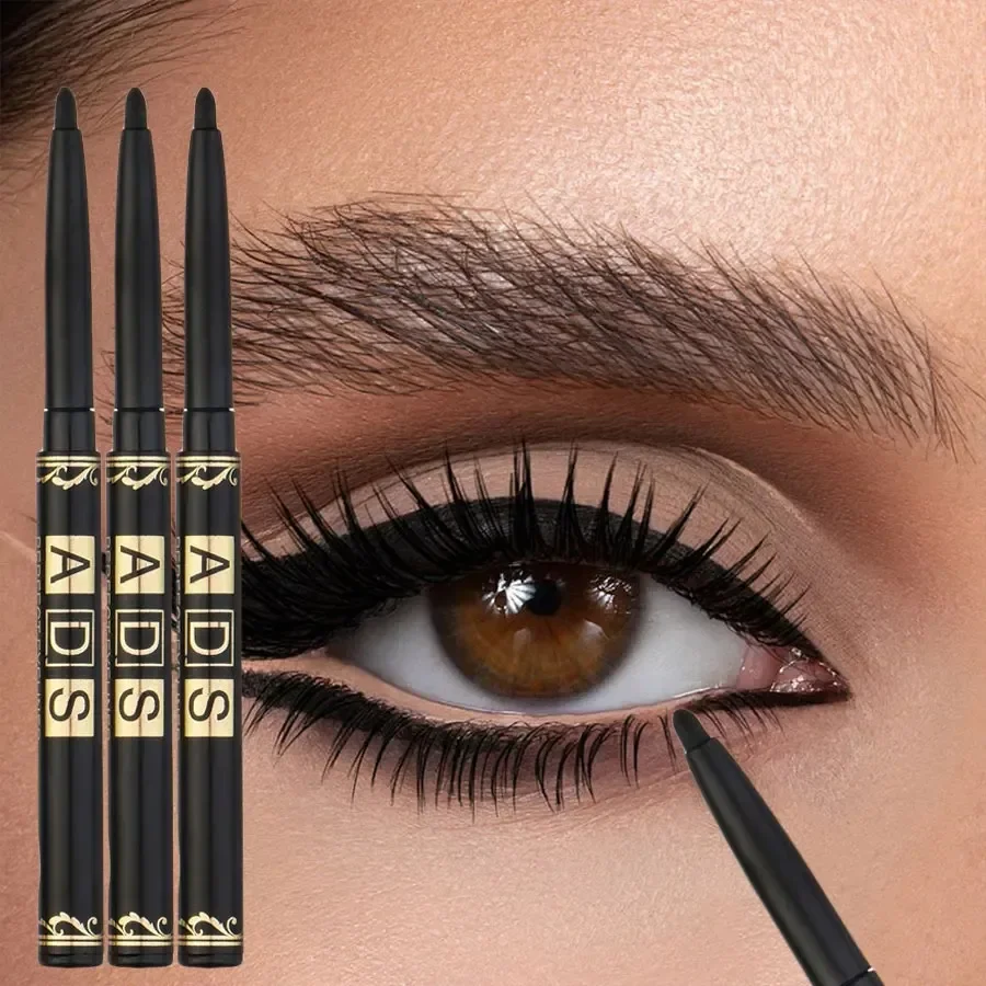 Matita eyeliner marrone nero 5 pezzi: lunga durata, impermeabile e resistente al sudore |   A prova di sbavature per il trucco occhi audace, regalo ideale