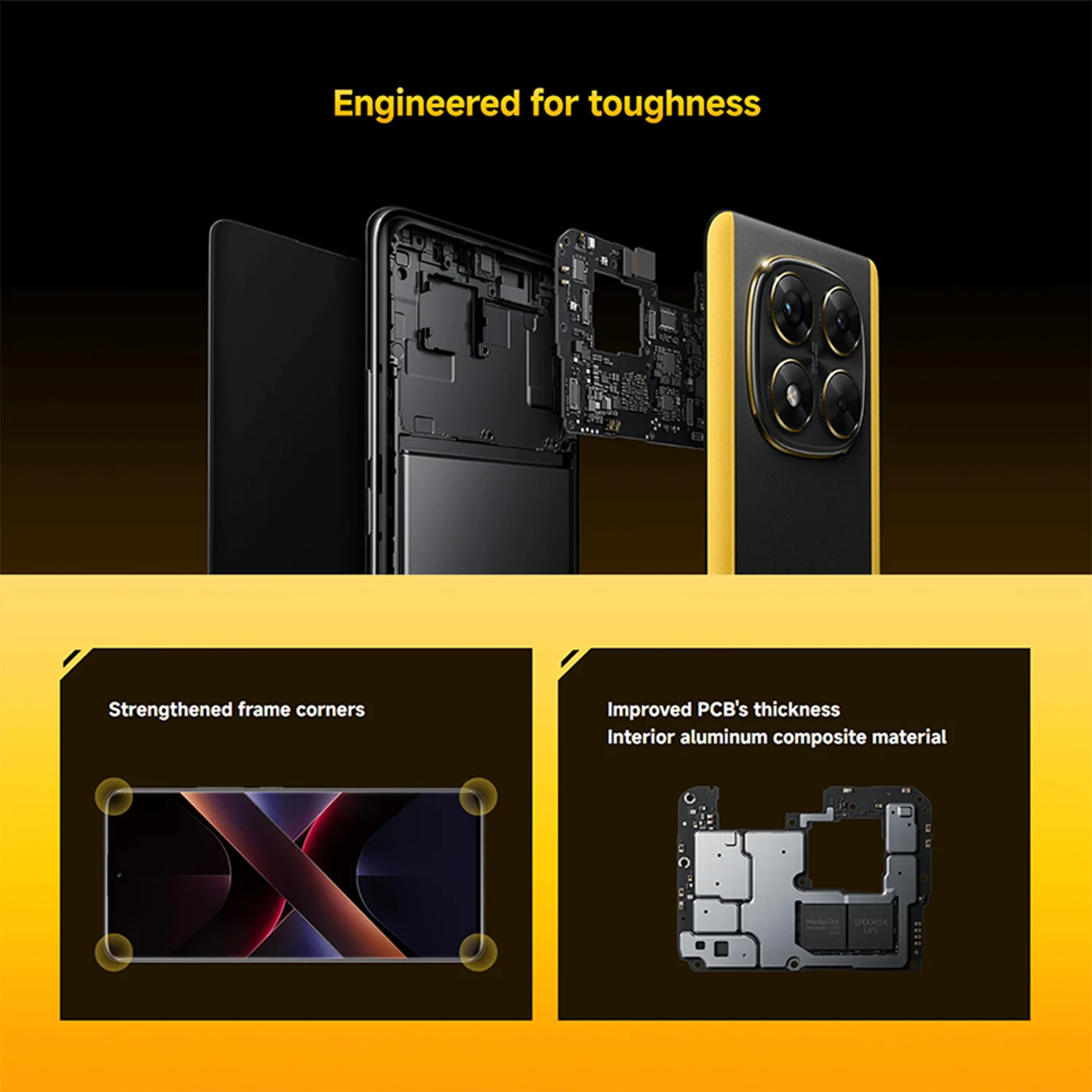 World Premiere POCO X7 Global Version Smartphone Dimensity 7300-Ultra 6.67" 1.5K AMOLED Curved Display 45W Turbo Charging NFC