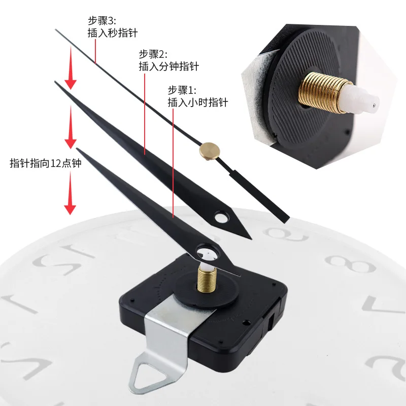 Molde de reloj epoxi de 10 pulgadas con accesorios de reloj DIY reloj digital árabe romano molde de silicona epoxi