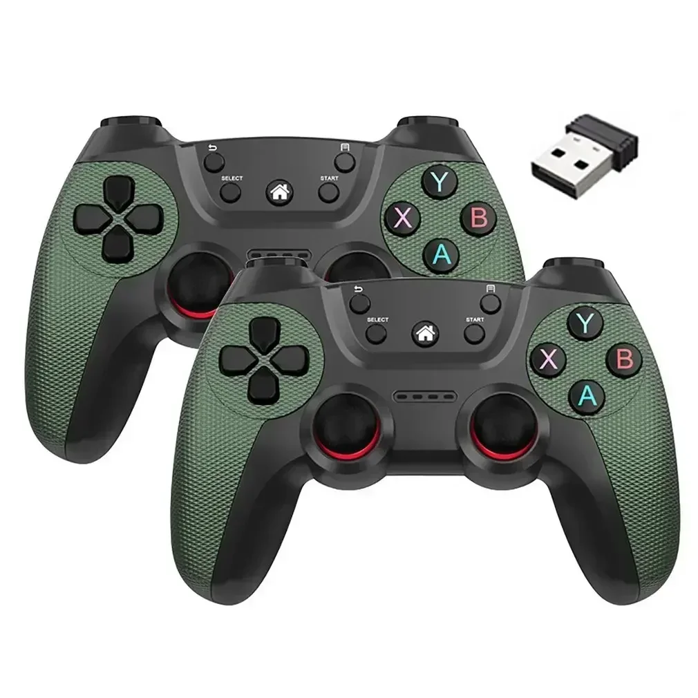 2 szt. Bezprzewodowy Kontroler do PC Bezprzewodowy Kontroler Gier Joystick do Telewizora Komputera Android PC 2.4G Gamepad Pilot