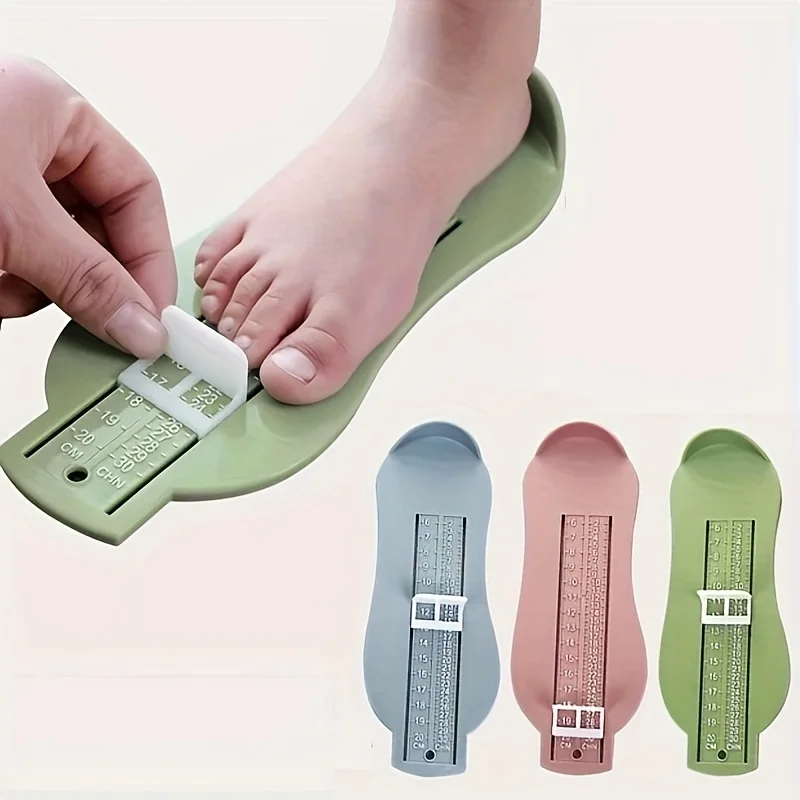 1pc-เด็กไม้บรรทัดเท้าเด็กเท้าความยาวอุปกรณ์วัดรองเท้าเด็กเครื่องคิดเลขสําหรับเด็กทารกรองเท้าอุปกรณ์วัดเครื่องมือ