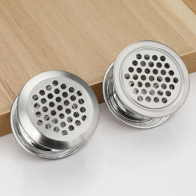 10pcs Double-sided stainless steel ventilation grilles air vent cover louver vent Hole for shoe cabinet closet Wardrobe