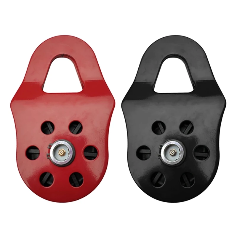 ความแข็งแรงสูง10Ton Snatch Pulley Block ลูกกลิ้งไนลอนสำหรับ17มม.เส้นผ่าศูนย์กลางเชือกสูงสุด M4YD