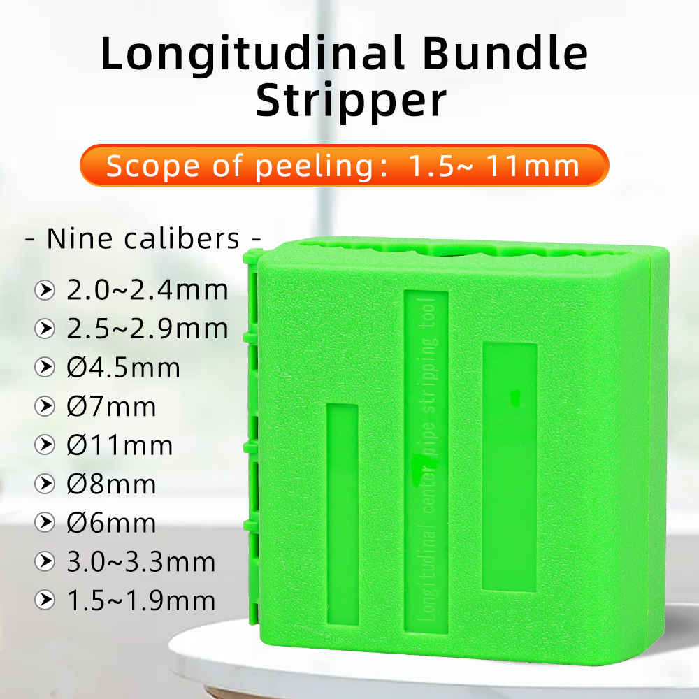 Optical Jacket Shell Stripper 1.5-11mm Longitudinal Fiber Optic Tool Beam Tube Slitter
