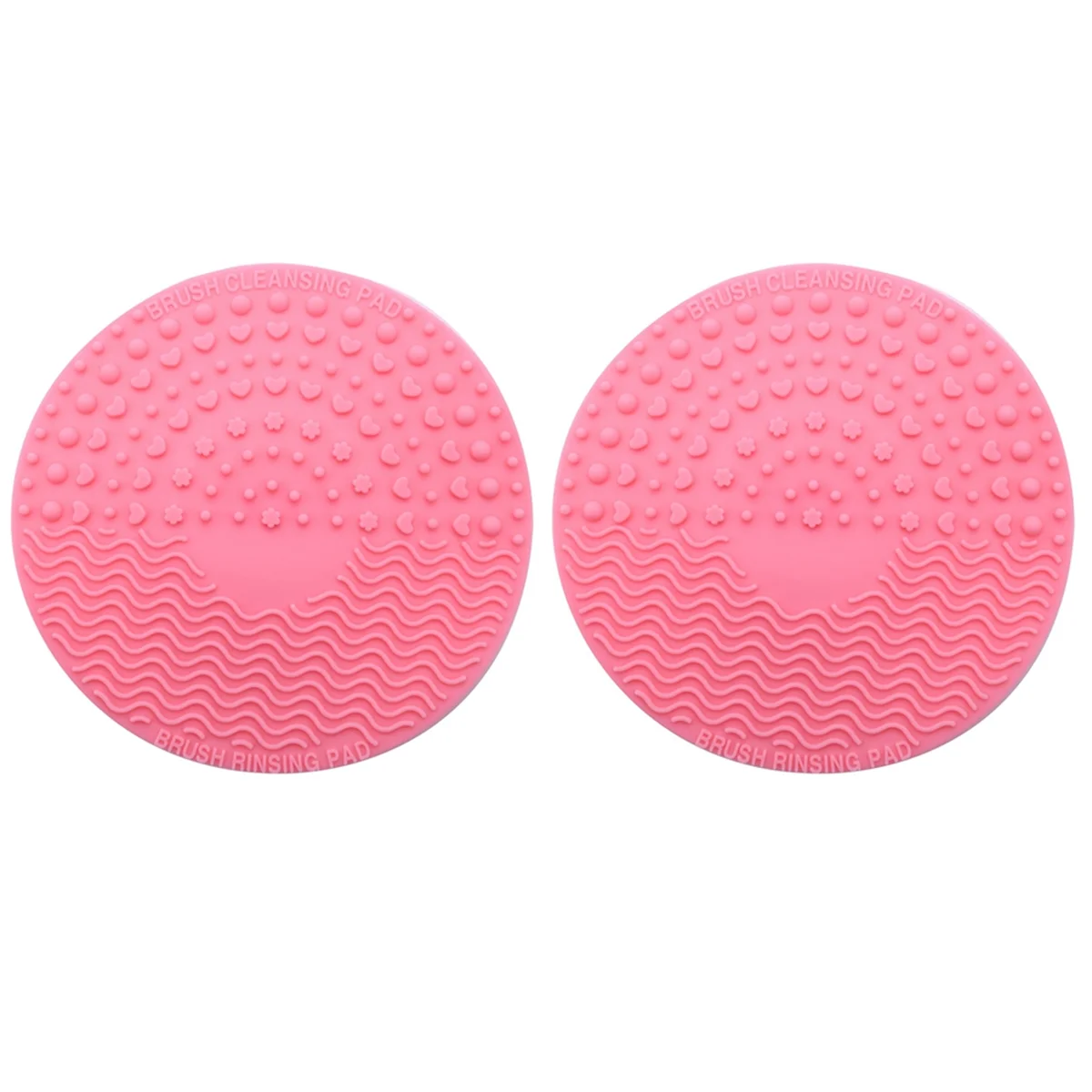 A71P 2X almohadilla de limpieza de brochas de maquillaje paleta limpiador de brochas estera de limpieza almohadilla de fregado herramientas de limpieza de maquillaje cosmético