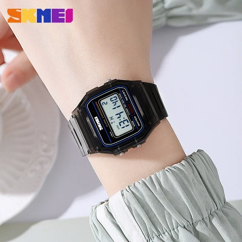 Skmei 2056 relógio esportivo à prova d'água para homens e mulheres, contagem regressiva eletrônica, menino, menina, data digital, relógios de pulso, mulher, reloj masculino
