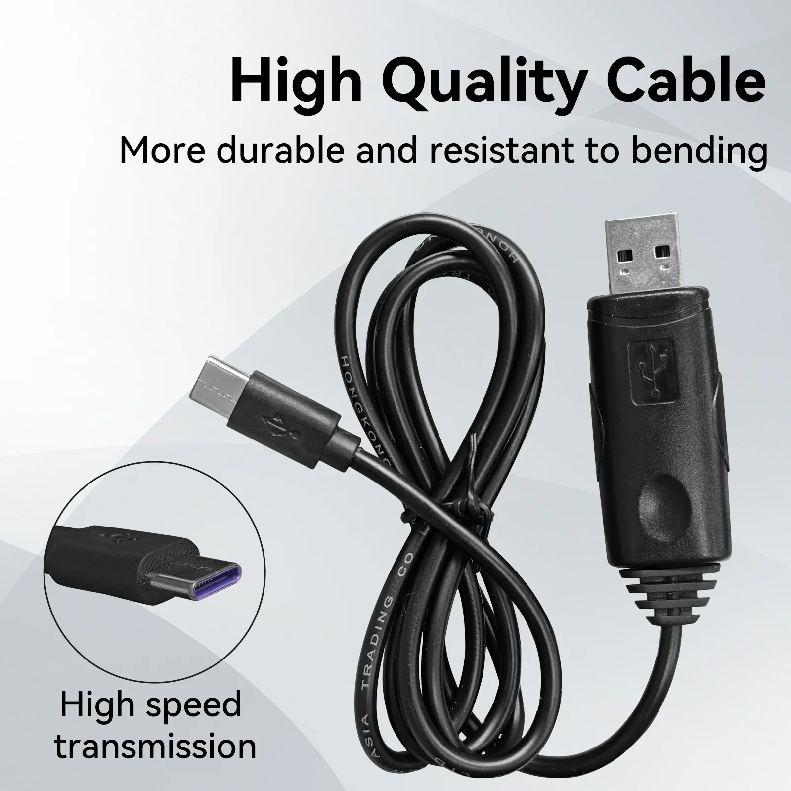 Radtel cabo de programação usb tipo c interface para radtel RT-880 RT-880G RT-6D UV-98 plus r5000 r6000 rádio amador walkie talkie