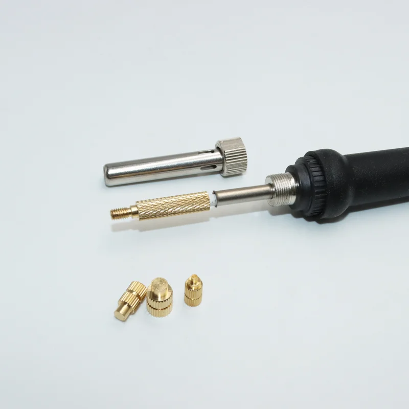 Heat Set Insert Soldering Iron Tip M2 M3 M4 M5 M6 Brass Hot Melt Inset Nut Embedded Thread Insertion Kit For Plastic 3d Printing