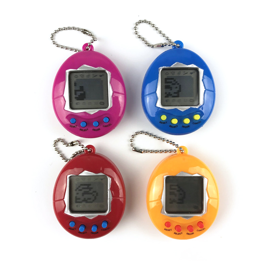 เด็กใหม่ปีของขวัญสร้างสรรค์สัตว์เลี้ยงอิเล็กทรอนิกส์เกม Tamagotchi ของเล่นเสมือนสัตว์เลี้ยงของเล่นอิเล็กทรอนิกส์ MINI Key CHAIN ของขวัญเด็ก