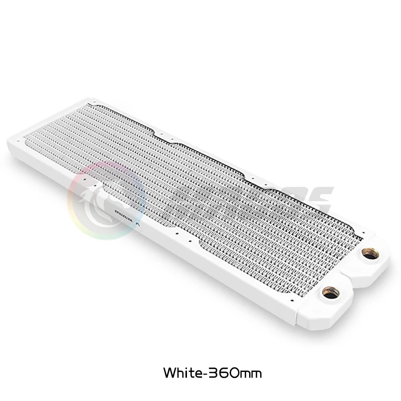 Wasserkühlungskühler 360 20 mm, ultradünn, rotes Kupfer, 14 FPI-Unterstützung, 120 mm Lüfterkühler, Computer-Flüssigkeitskühler, Reihe schwarz/weiß