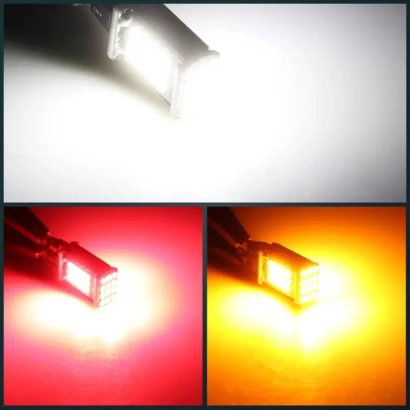 2ชิ้น W16W T15 912 T16 902หลอดไฟ LED สว่างมากอะไหล่สำหรับถอยหลังไฟสีขาว Canbus