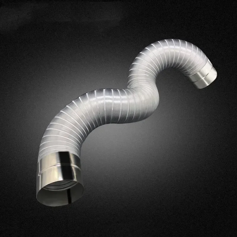 Огнестойкий газовый водонагреватель из нержавеющей стали 60-150 мм, алюминий, прочный универсальный выхлопной автомобильный впускной трубы, длина удлинительной трубки