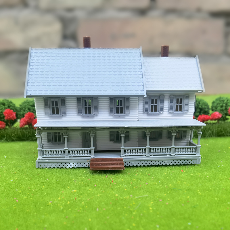 Модель дома в европейском стиле, масштаб 1/160 N