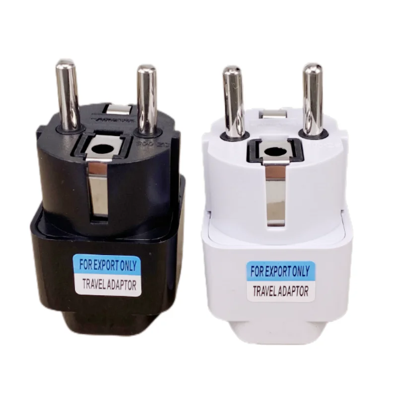 1 Uds. Adaptador de enchufe Universal de la UE internacional AU UK US a UE Euro KR adaptador de viaje convertidor de enchufe eléctrico toma de corriente