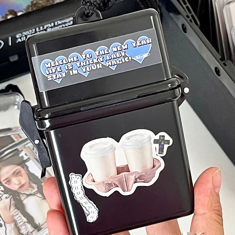 Ins Toploader photoberds Storage Box Kpop Idol Photo Card Holder scatole Kawaii Album Case Container custodia portatile