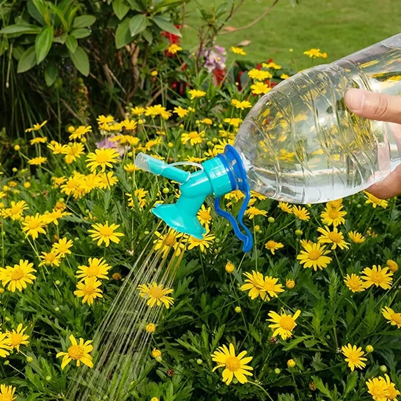 Ugello per irrigazione 2 in 1 Sun Flower Irrigazione automatica Waterer Bottiglia per bevande da giardinaggio Strumenti per irrigazione succulenta