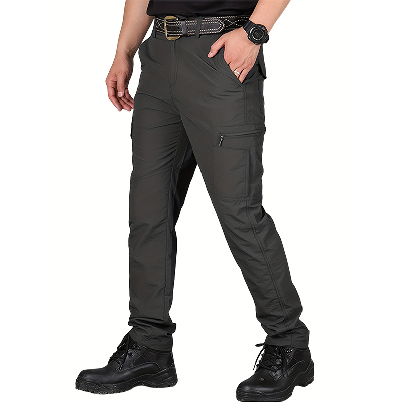 Pantaloni casual da uomo Pantaloni cargo estivi con tasche multiple Pantaloni sottili ad asciugatura rapida Escursionismo all'aperto Allenamento Pantaloni lunghi traspiranti Novità