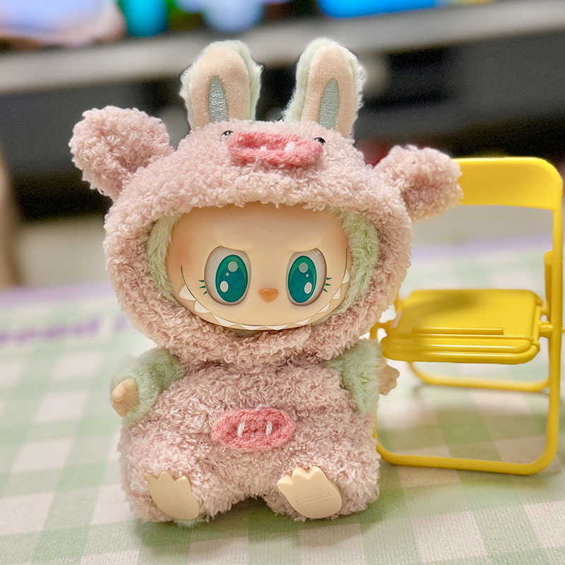 Mini vêtements de poupée en peluche, accessoires de tenue pour corée Kpop Exo Labubu V1 V2 idole poupées oie dinosaure Macaron, vêtements cadeau