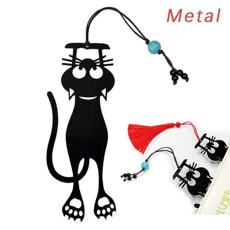 5 Cái/bộ Kawaii Mèo Đen Đánh Dấu Trang Sách 3D Nhựa Stereo Động Vật Đánh Dấu Sách Cho Học Sinh Sinh Viên Giáo Viên Quà Tặng Sáng Tạo văn Phòng Phẩm
