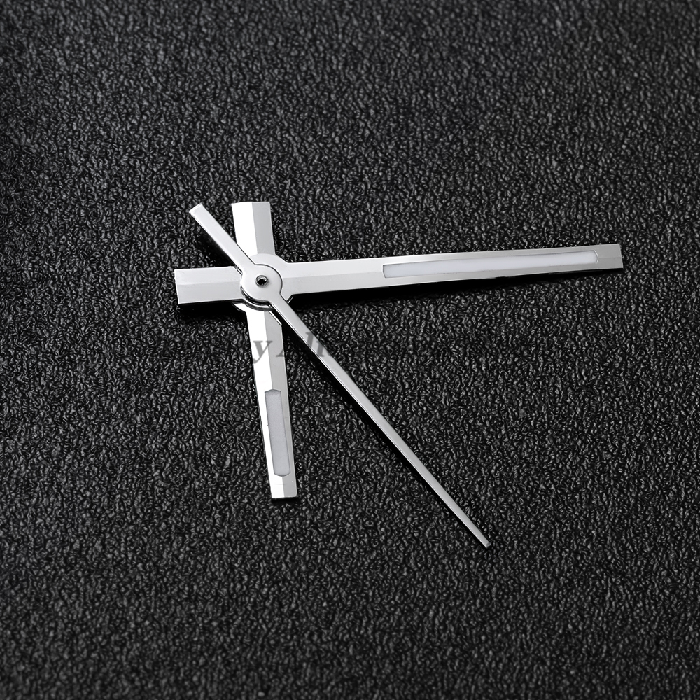 Modified Watch Hands Green Luminous Logbook Needle for NH35/NH36/4R/7S Movement Silver Gold Rose Watch Accessories 8*12*12.5mm