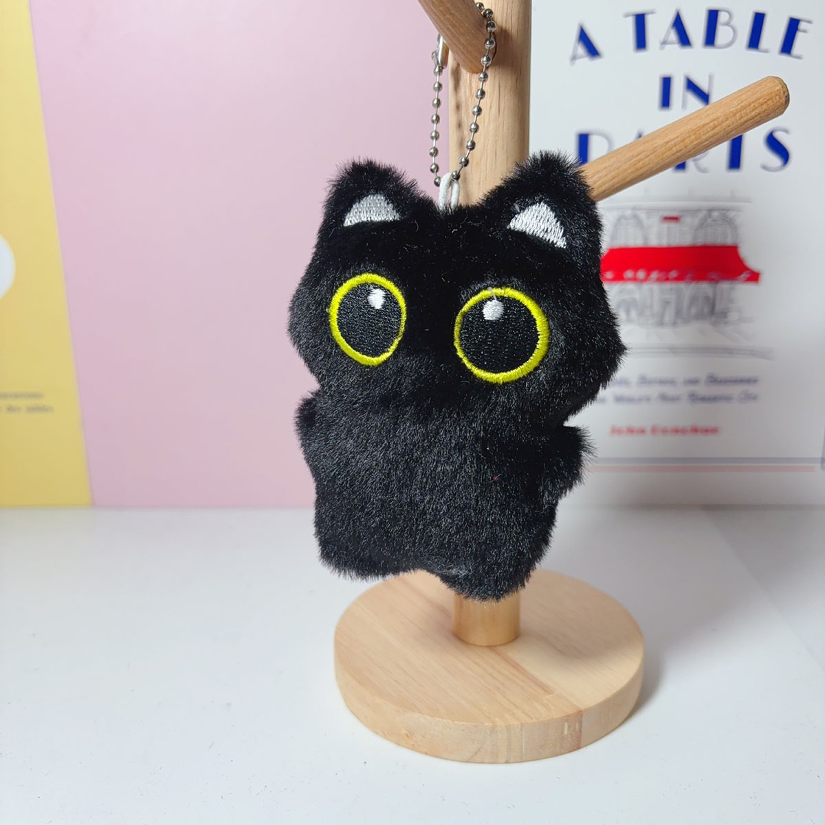 10 cm carino gatto nero peluche bambola piccolo ciondolo coccolone cuscino ins gatto nero peluche bambola per ragazzo ragazza regali di compleanno