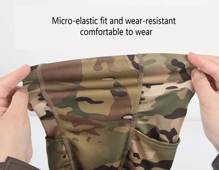 Pasamontañas táctico, gorras de béisbol, conjunto de máscara facial completa para hombre, gorra Snapback de verano para el sol, pasamontañas de camuflaje para caza al aire libre