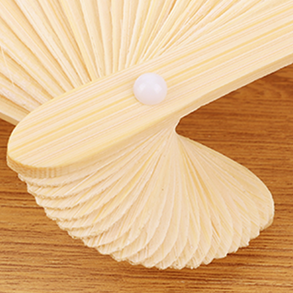 1-50pcs DIY Paper Bamboo Folding Fan Adults Children's Calligraphy Painting Practice Blank White Folding Fan Wedding Gifts