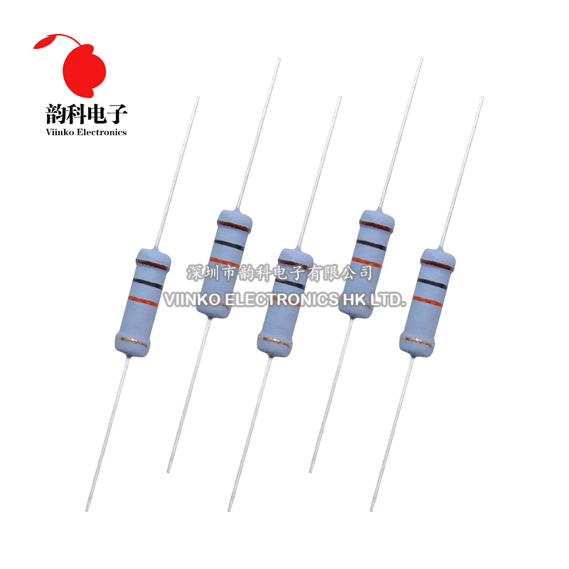 20 piezas resistencia de película de óxido de Metal 2W 5% 1R ~ 10M 100R 220R 330R 1K 2,2 K 3,3 K 4,7 K 10K 22K 47K 100K 1M 100 220 330 ohm película de carbono