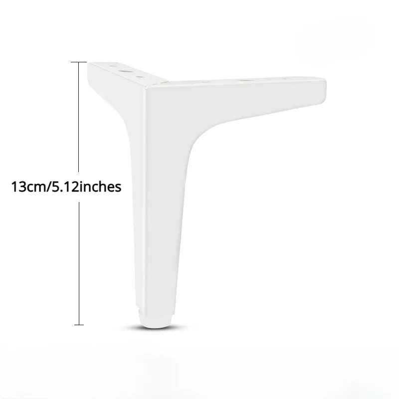 4 pièces 13cm pieds de Table basse en métal moderne pour meubles pieds de canapé lit chaise bureau commode armoire de salle de bain pieds de remplacement