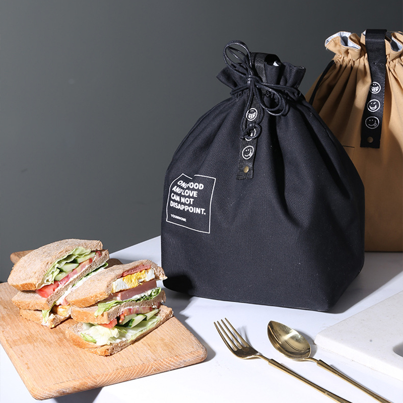 Sac à déjeuner en toile, boîte à Bento, sac à main Portable pour pique-nique en plein air, conteneur de dîner, école, conservation des aliments frais, fourre-tout, accessoires