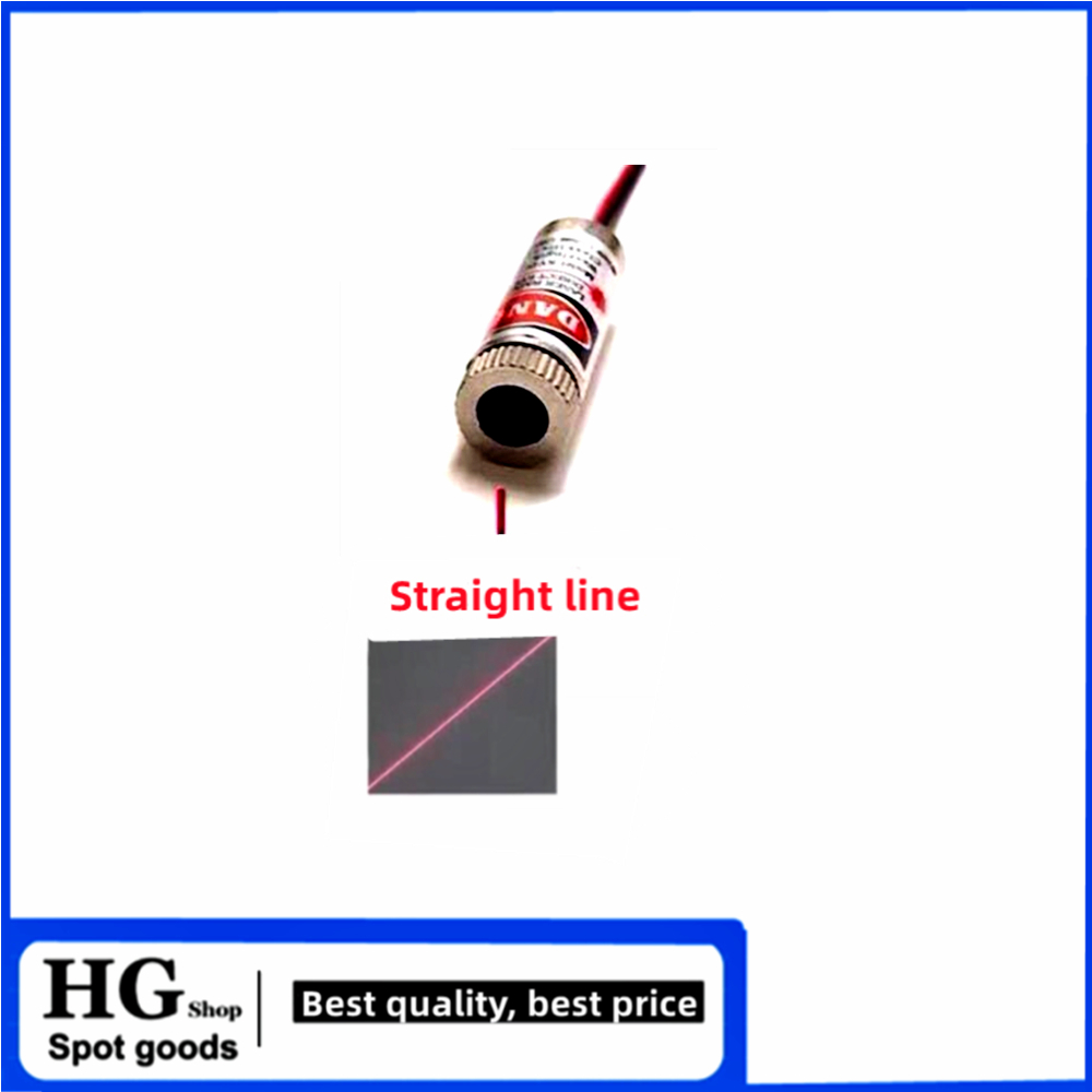 Módulo láser de 12mm, cabezal láser rojo de grado industrial, longitud focal ajustable, 650nm, 5mw, línea recta en forma de punto
