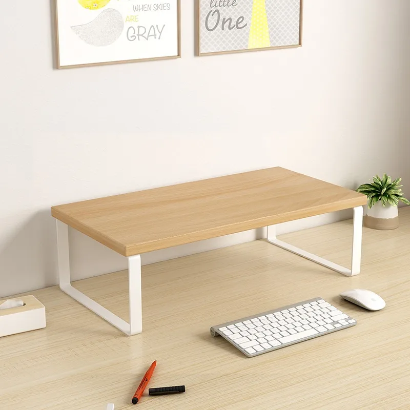 Hot 30/40cm Base Bracket Monitor Raising Stand  Desktop Computer Heightening Shelf Home Office Storage Holders Rack Organizer