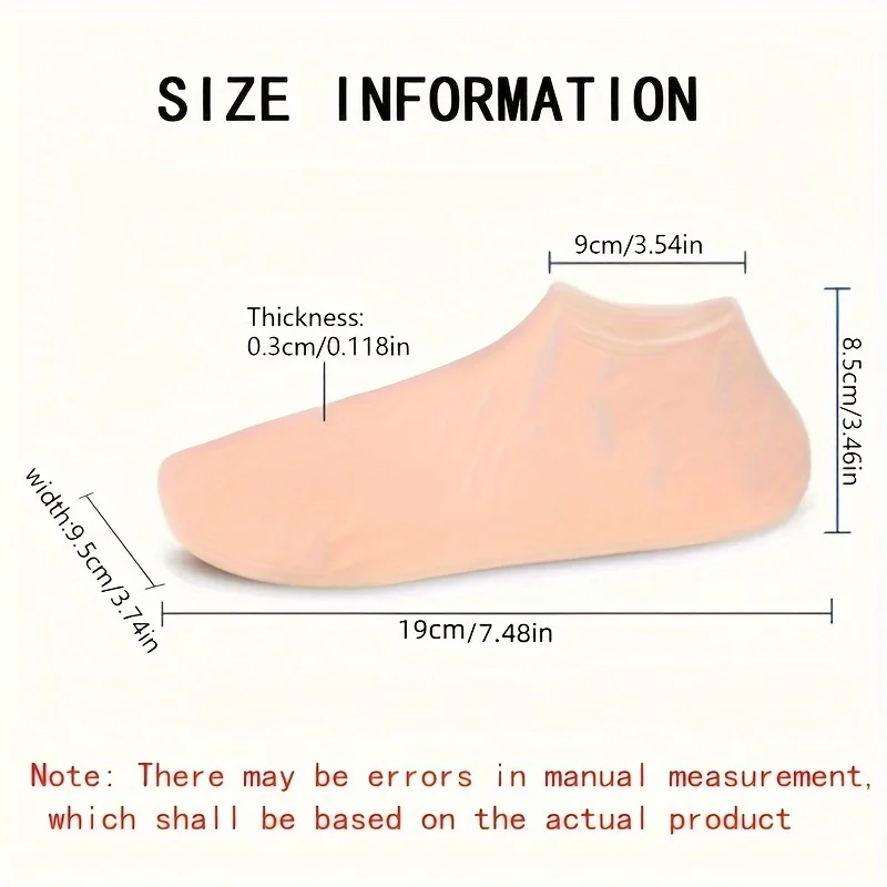 Meias hidratantes de gel de silicone ultramacio para pés e calcanhares secos, rachados – suavizantes e nutritivos para pele áspera
