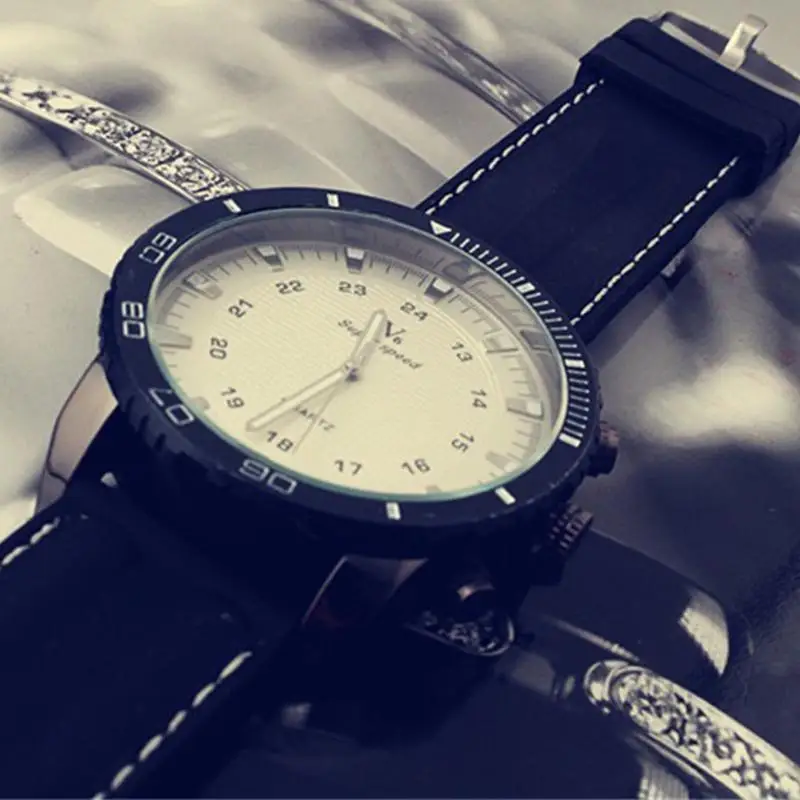 Reloj coreano tridimensional de silicona para Hombre, Reloj de pulsera Neutral deportivo con Esfera Grande, Reloj coreano para Hombre
