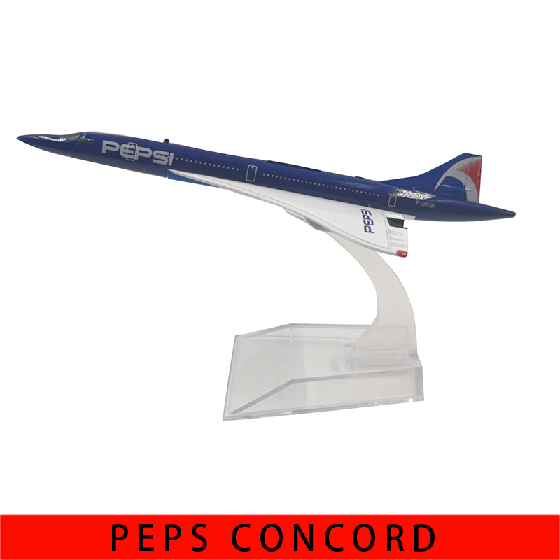 JASON TUTU 16cm Concorde Plane Airplane Model Aircraft Model Diecast Metal 1/400 Scale Planes