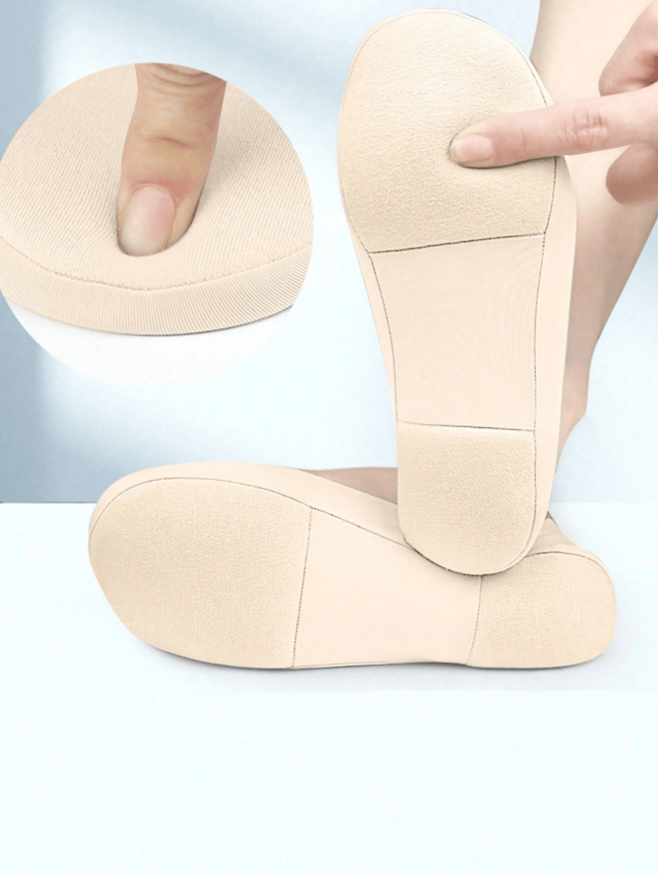 Women's Boat Socks Plantar Fasciitis Shoes Insole Socks Insoles for Feet Shock Absorbing Shoe Sole Invisible Non-Slip Shoe Pads