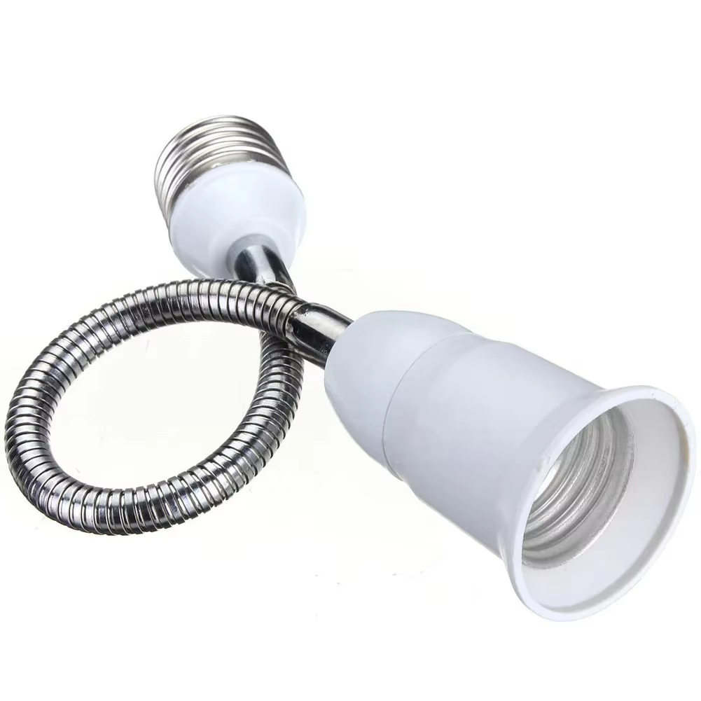 E27 to E27 Bulb Socket Extender E27 Lamp Rotating Base Lamp Holder 12/15/20/30/35/40/50cm Extension Converter